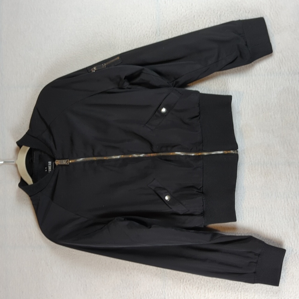 Cotton On Outerwear Women's Black Moto Bikercore Zipper‎ Jacket Size 2